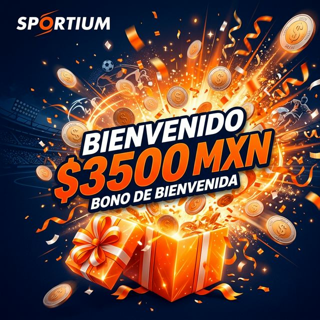 Bono de bienvenida Sportium México — hasta 3500 pesos en apuesta gratis